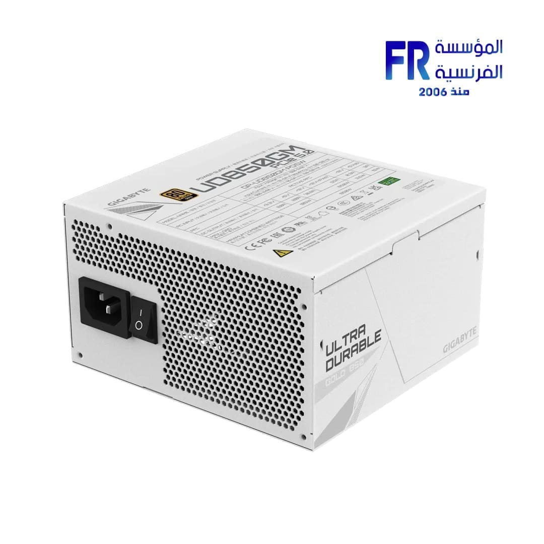 Gigabyte UD850GM PG5W 850W 80 Plus Gold Full Modular ATX 3 PCIE 5 White Power Supply