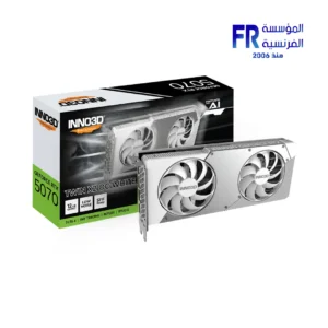 White INNO3D GeForce RTX TWIN X2 OC dual-fan graphics card