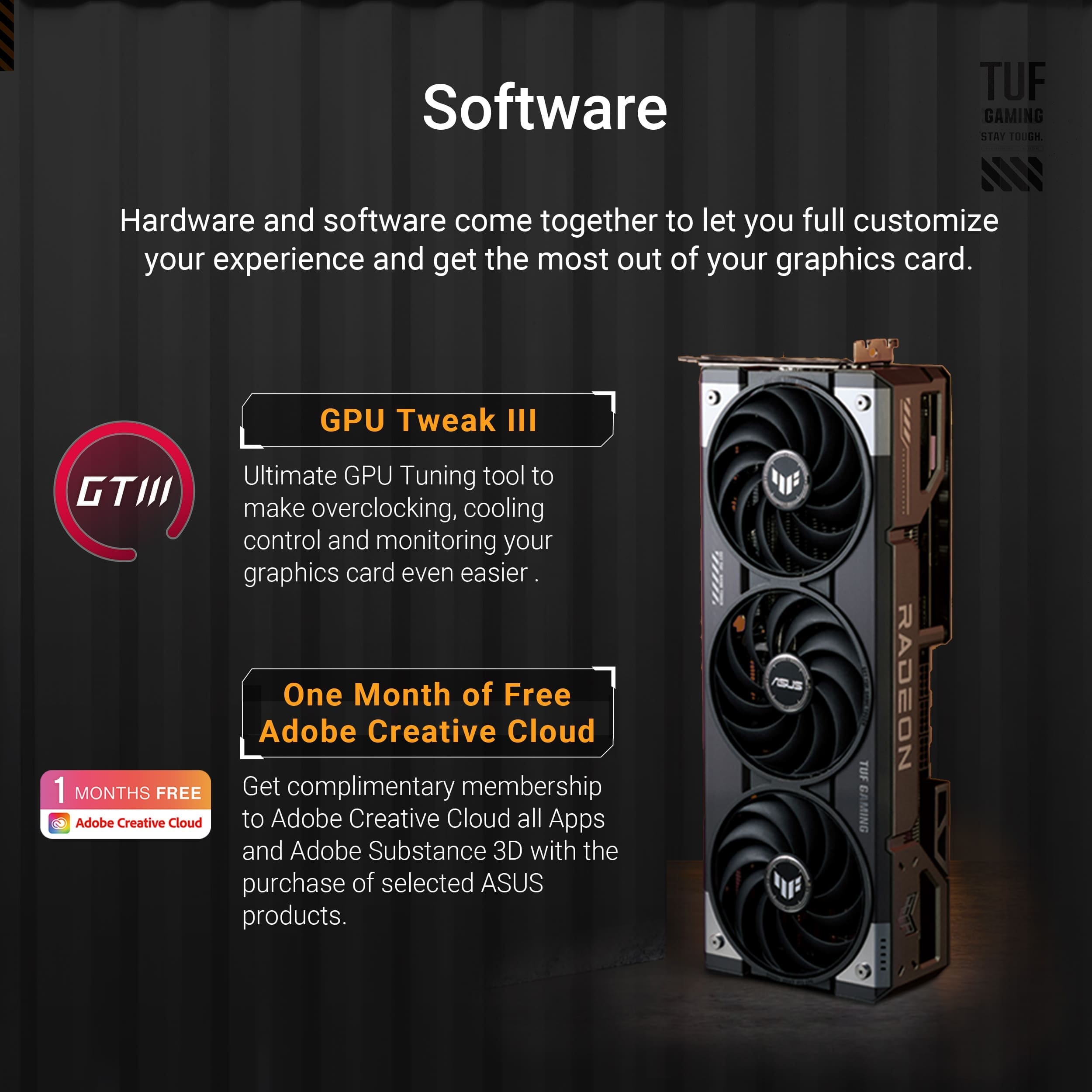 Asus TUF Gaming Radeon RX 9070 16GB Gaming OC Graphic Card