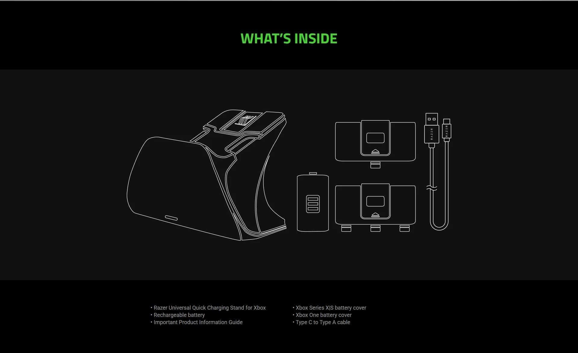 Razer Universal Quick Xbox Pulse Red Charging Stand