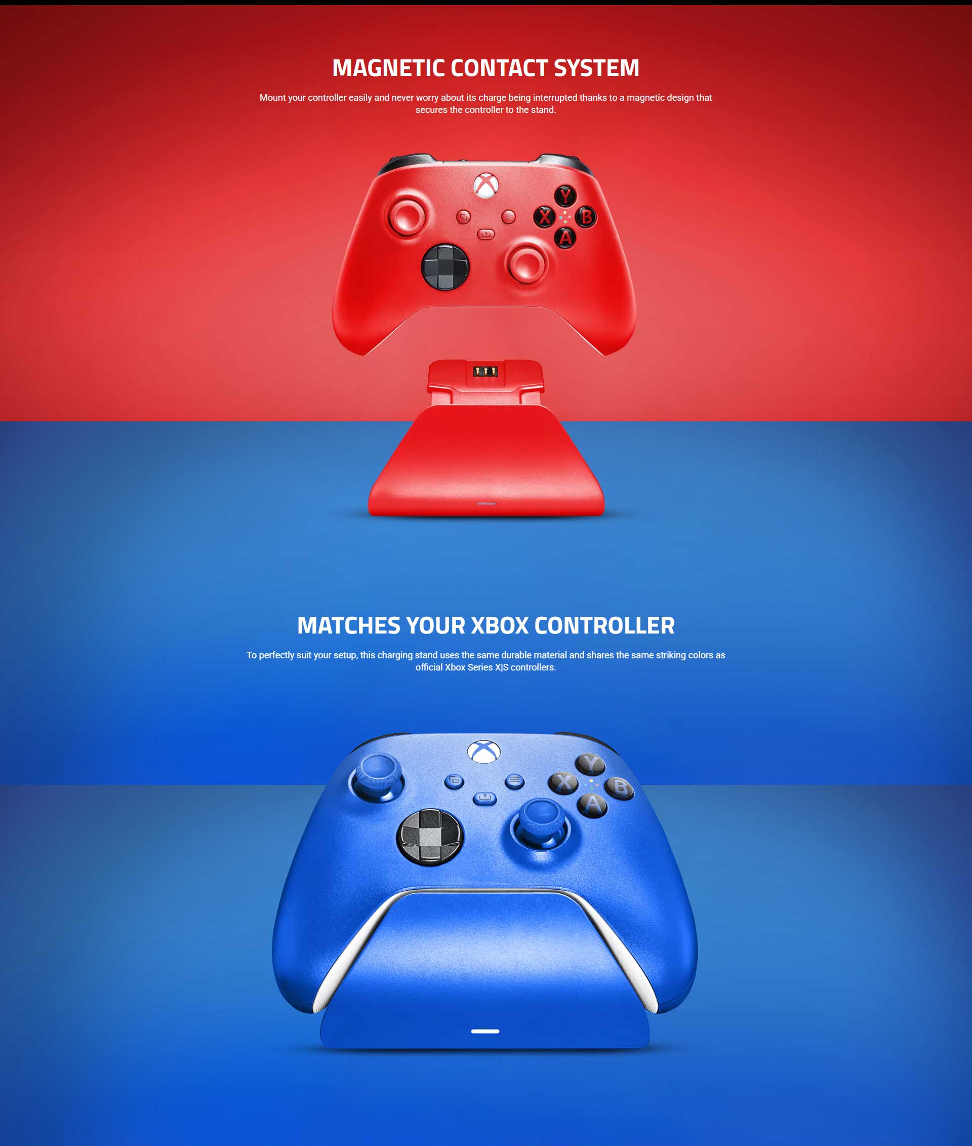 Razer Universal Quick Xbox Pulse Red Charging Stand