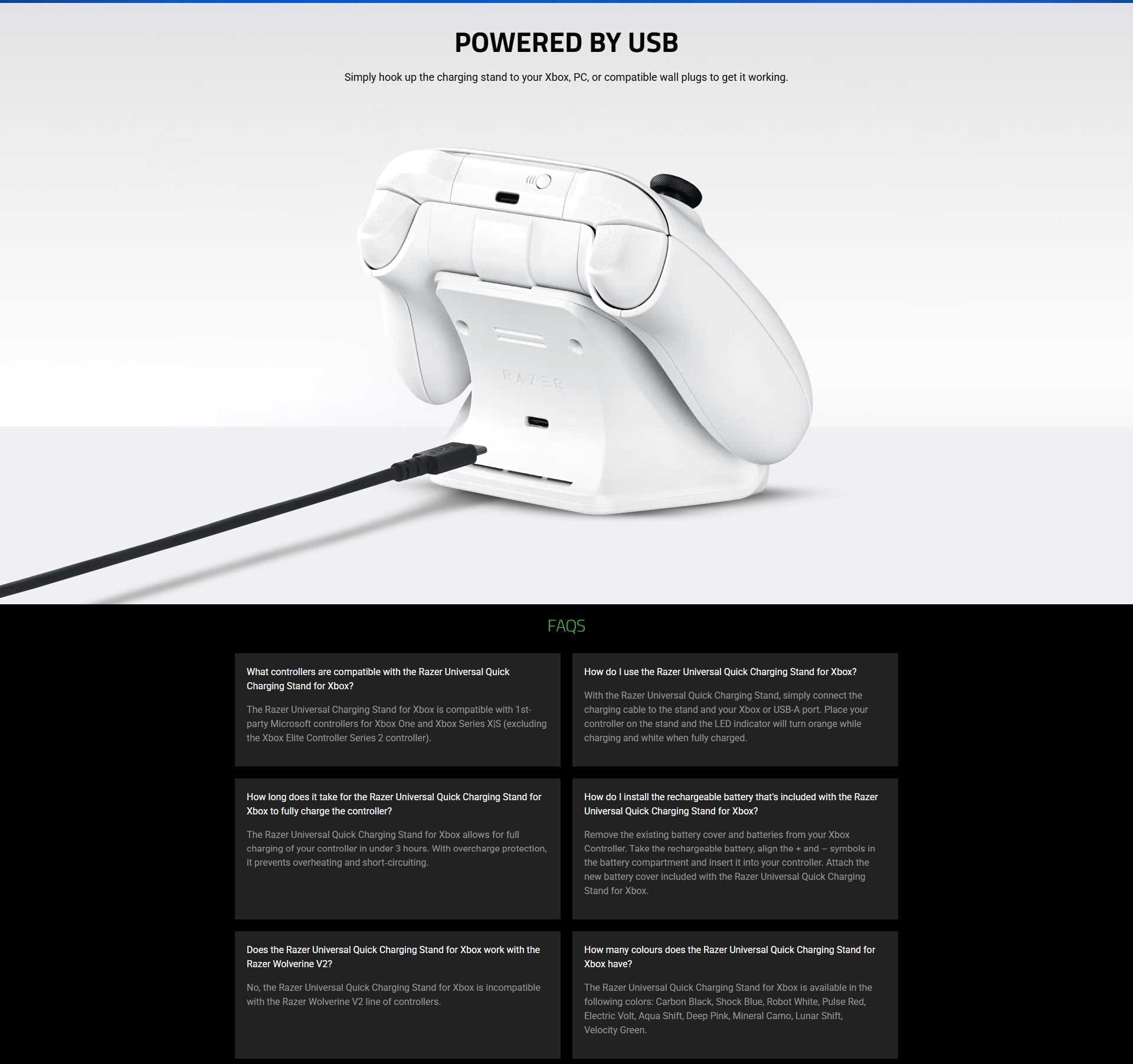 Razer Universal Quick Xbox Pulse Red Charging Stand