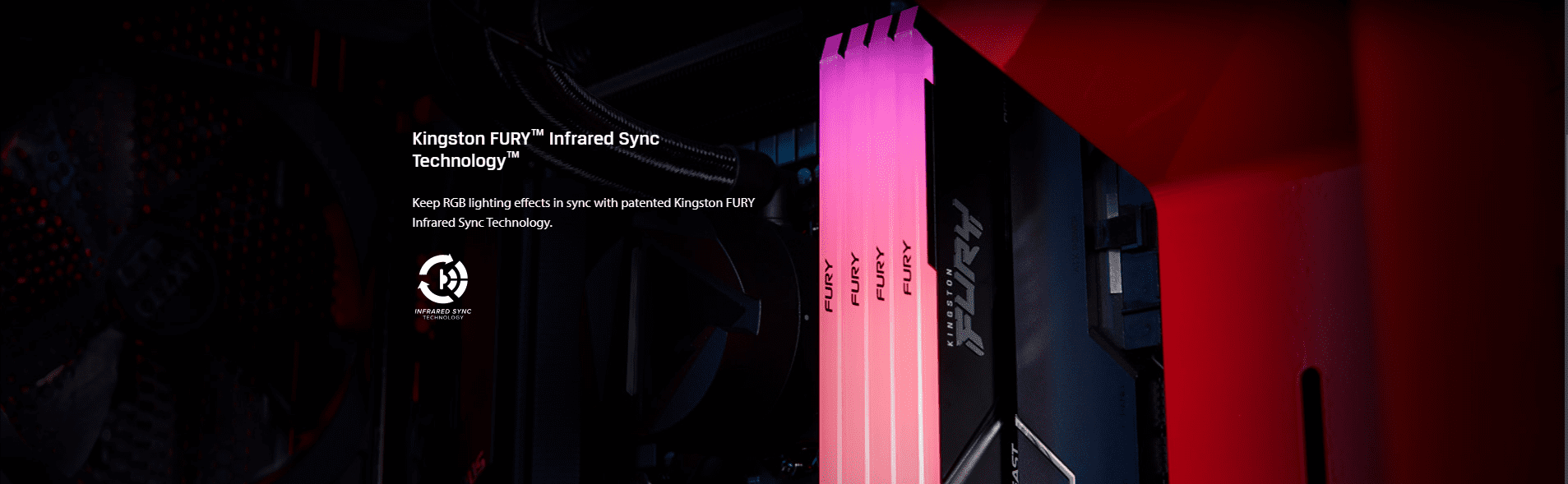 Kingston Fury Beast 8Gb 3200Mhz DDR4 CL16 RGB Desktop Memory