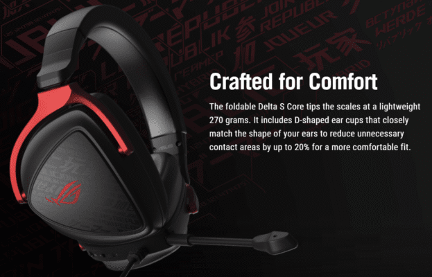 Asus Rog Delta S Core Usb C Gaming Headset