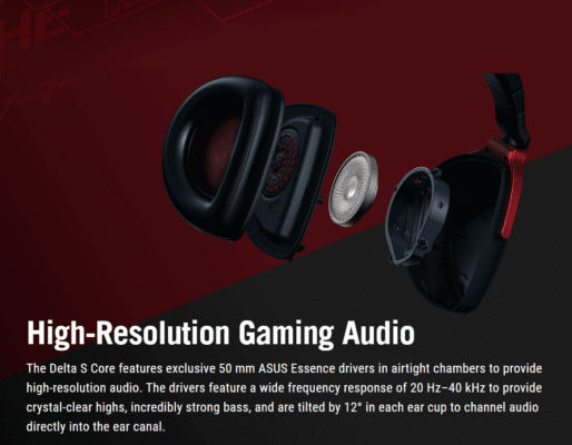 Asus Rog Delta S Core Usb C Gaming Headset