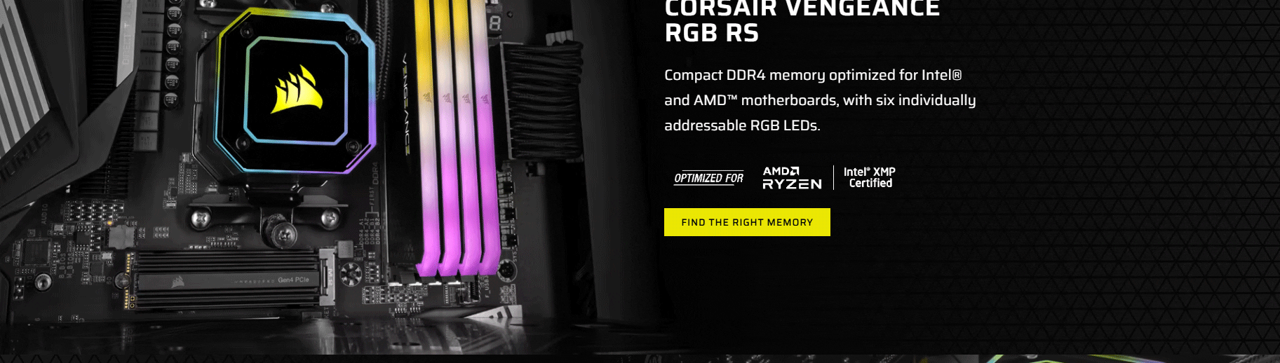 Corsair Vengeance RGB Rs 32Gb (2X16Gb) DDR4 3600Mhz Cl18 Desktop Memory