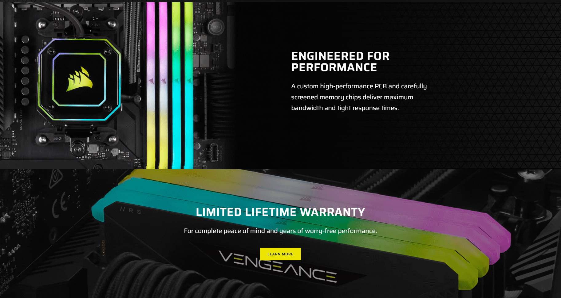 Corsair Vengeance RGB Rs 32Gb (2X16Gb) DDR4 3600Mhz Cl18 Desktop Memory