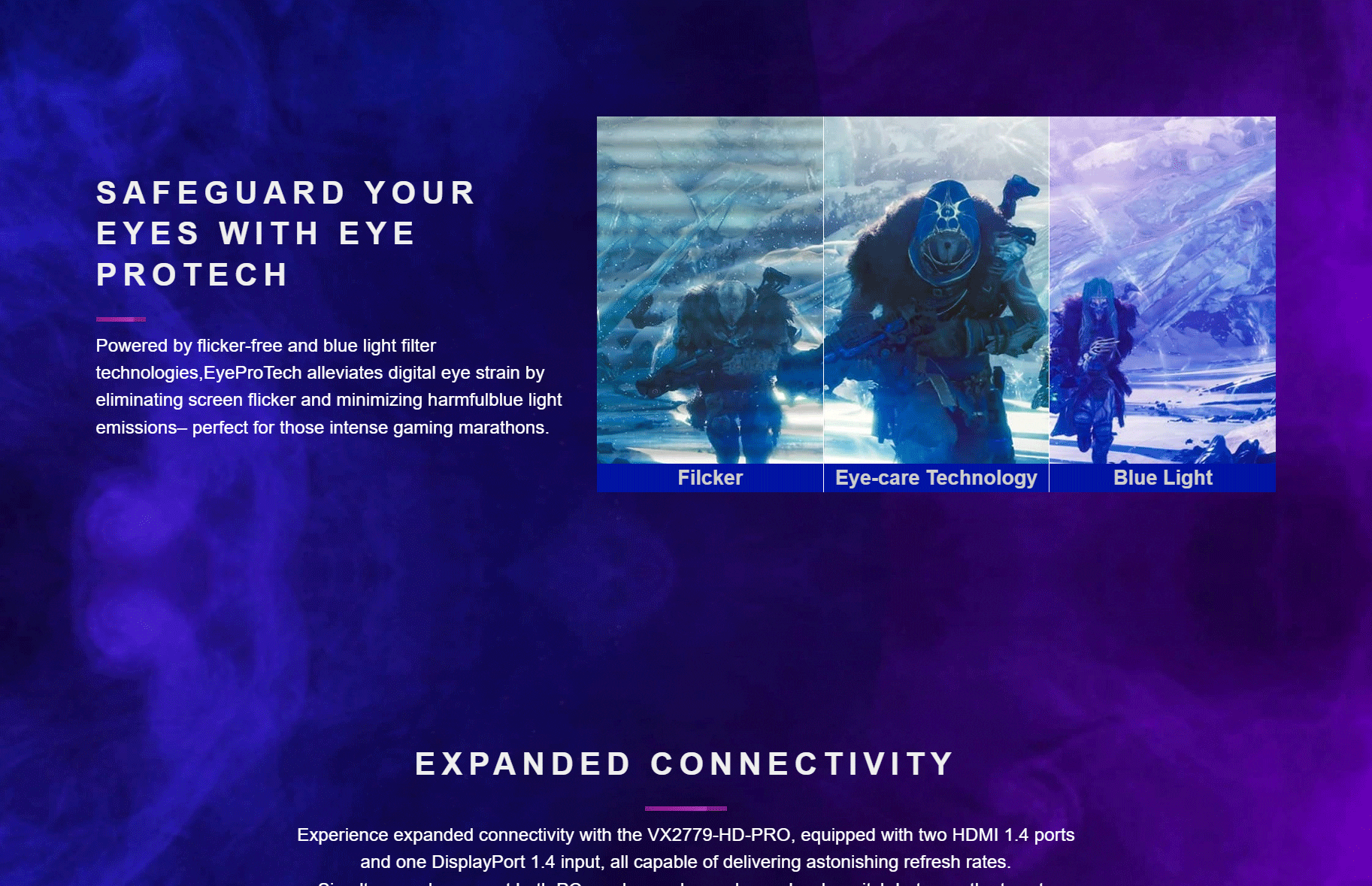 ViewSonic VX2779 HD PRO 27 Inch 180Hz 1Ms FHD IPS Gaming Monitor