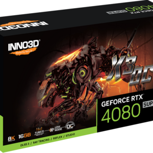 Official retail box for the INNO3D GeForce RTX 4080 SUPER X3 OC 16GB graphics card