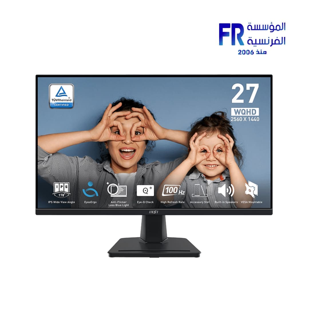 Msi Pro MP275Q 27 Inch 100Hz 1Ms WQHD IPS Gaming Monitor