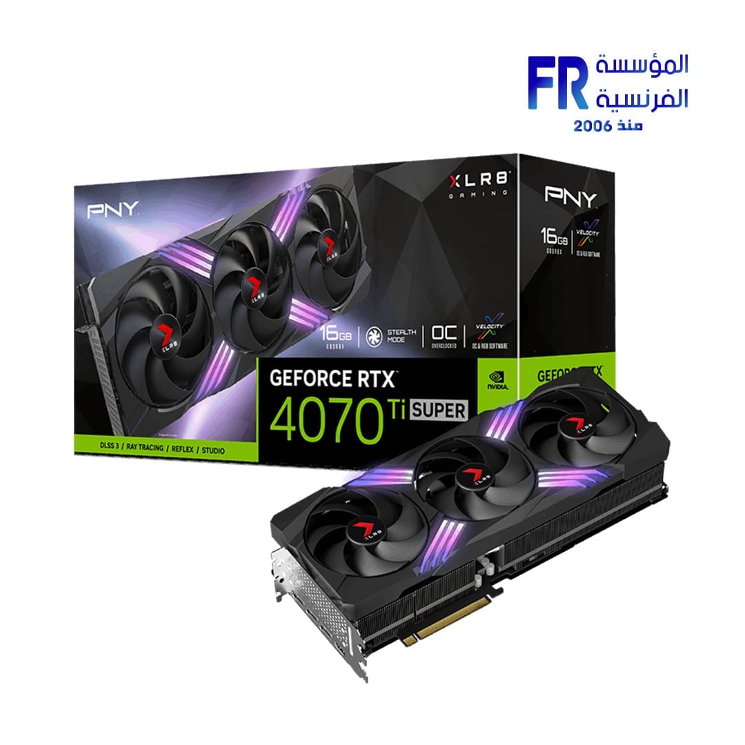 Pny Geforce RTX 4070 Ti Super Verto XLR8 OC 16GB GDDR6X Graphic Card