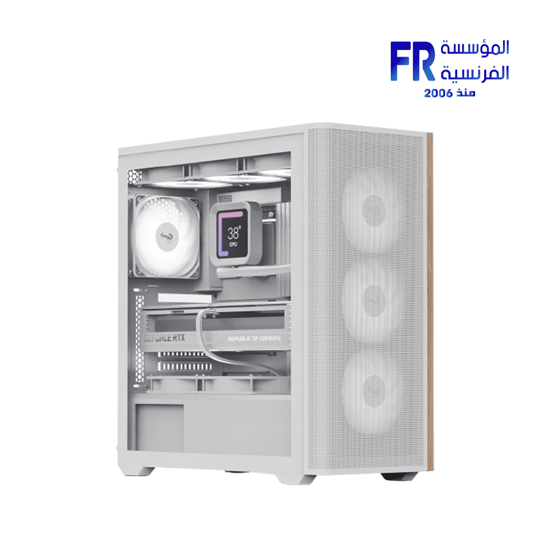 AeroCool D501A ARGB White Mid Tower Case