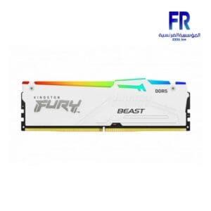 Kingston Fury Beast 64Gb (2X32Gb) DDR5 6000Mhz Cl36 RGB White Desktop Memory