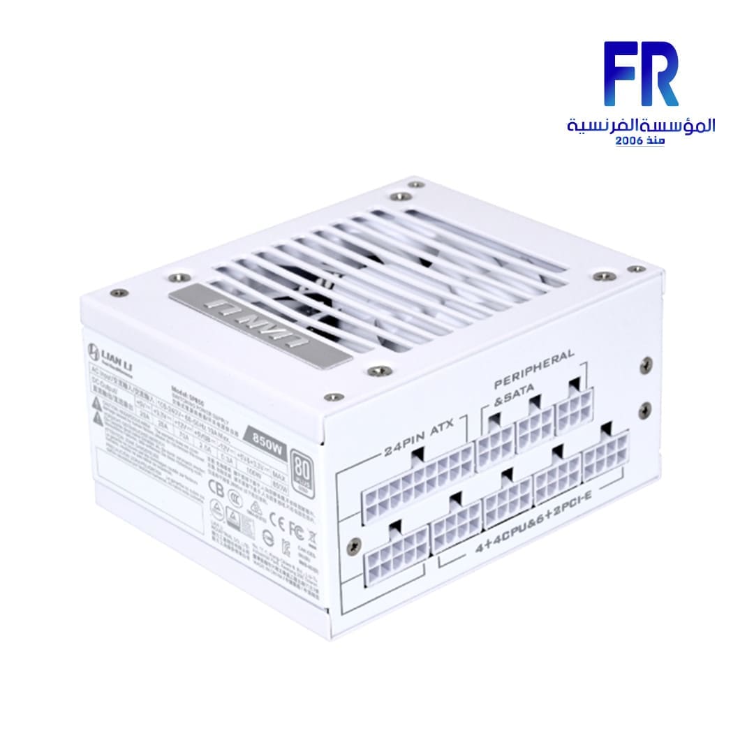 Lian Li Sp850 850W 80 Plus Gold Full Modular SFX White Power Supply