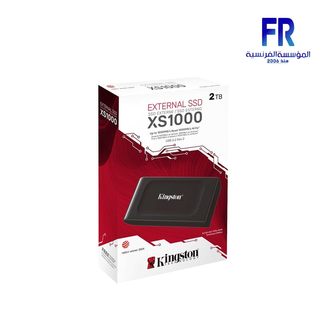 Kingston XS1000 2TB External Solid State Drive SSD