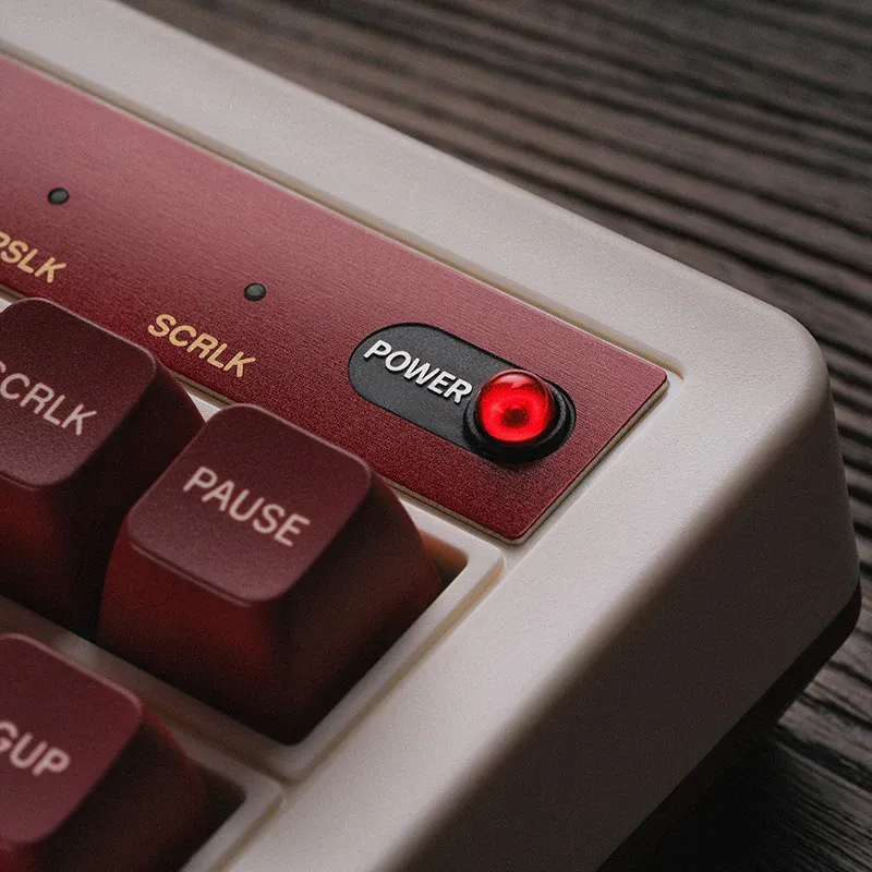 8BitDo Retro Fami Edition Hot Swappable Wireless Bluetooth Mechanical Gaming Keyboard