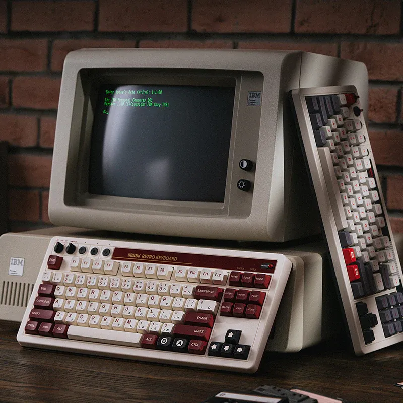 8BitDo Retro Fami Edition Hot Swappable Wireless Bluetooth Mechanical Gaming Keyboard