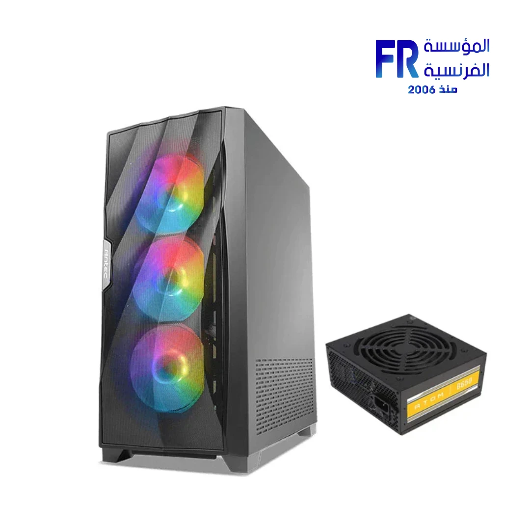 Antec Dark Fleet DF700 FLUX ARGB + Atom B650 650W 80 Plus Bronze Mid Tower Case