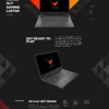 HP Victus 16 16-r1000 series gaming laptop in Performance Blue; processor, storage and other hardware configuration vary by SKU.