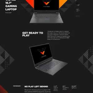 HP Victus 16 16-r1000 series gaming laptop in Performance Blue; processor, storage and other hardware configuration vary by SKU.