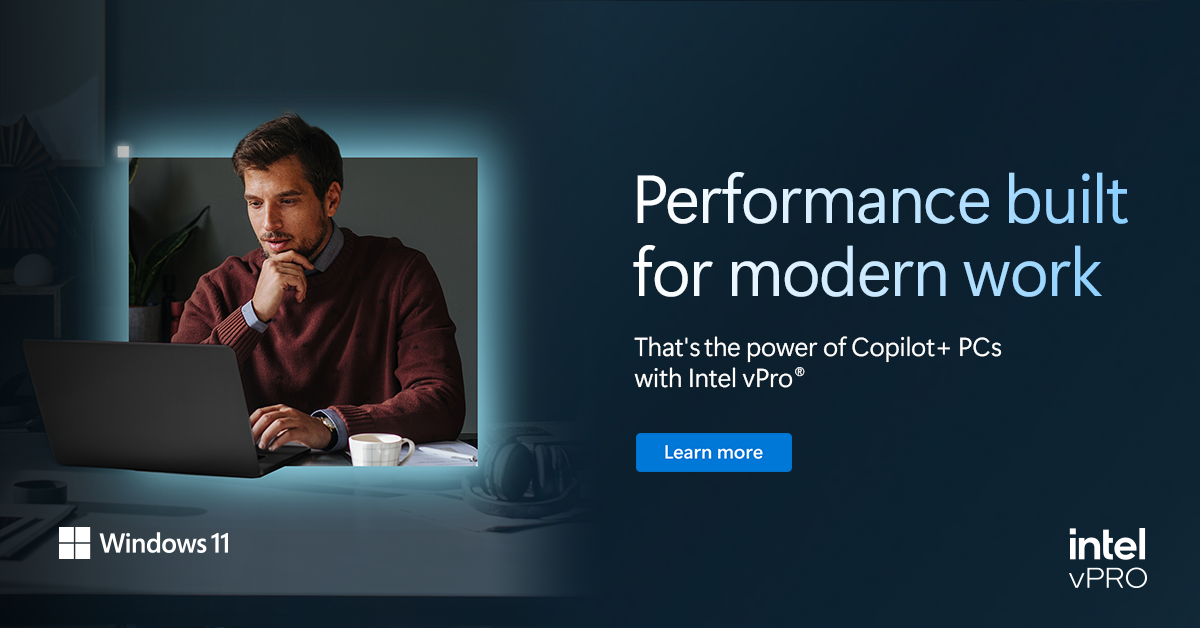 Intel Core Ultra processors in a professional PC setup for modern work