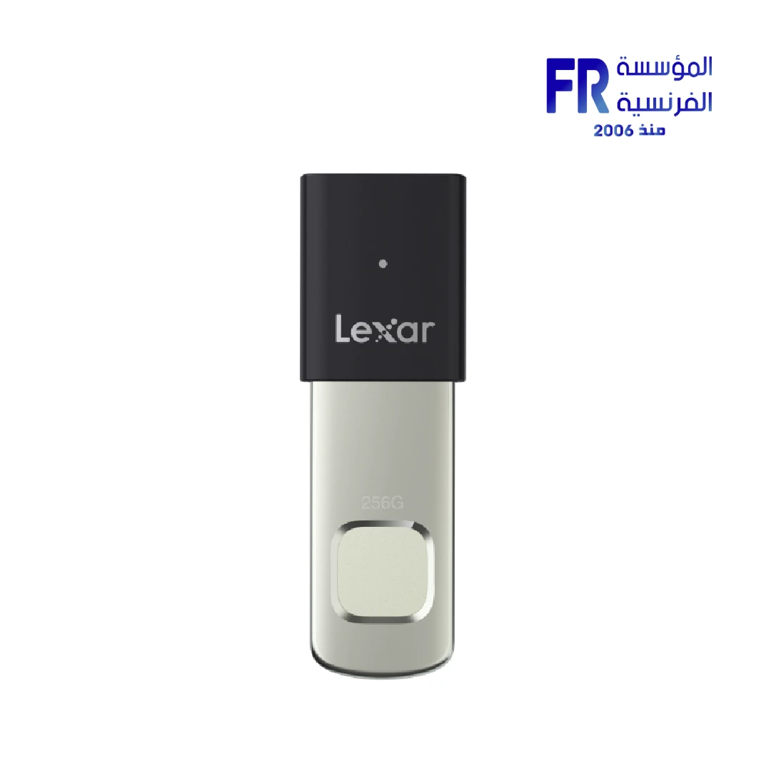 Front product view of Lexar JumpDrive Fingerprint F35 PRO 64GB USB 3.2 Flash Drive