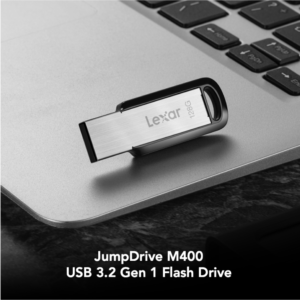 Side view of Lexar JumpDrive M400 128GB USB 3.0 Flash Drive