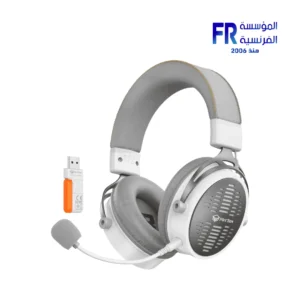 Meetion BTH013 White Wireless Gaming Headset Front View Egypt Best Price