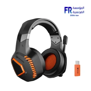 Meetion BTH014 Black Wireless Gaming Headset Front View Egypt Best Price
