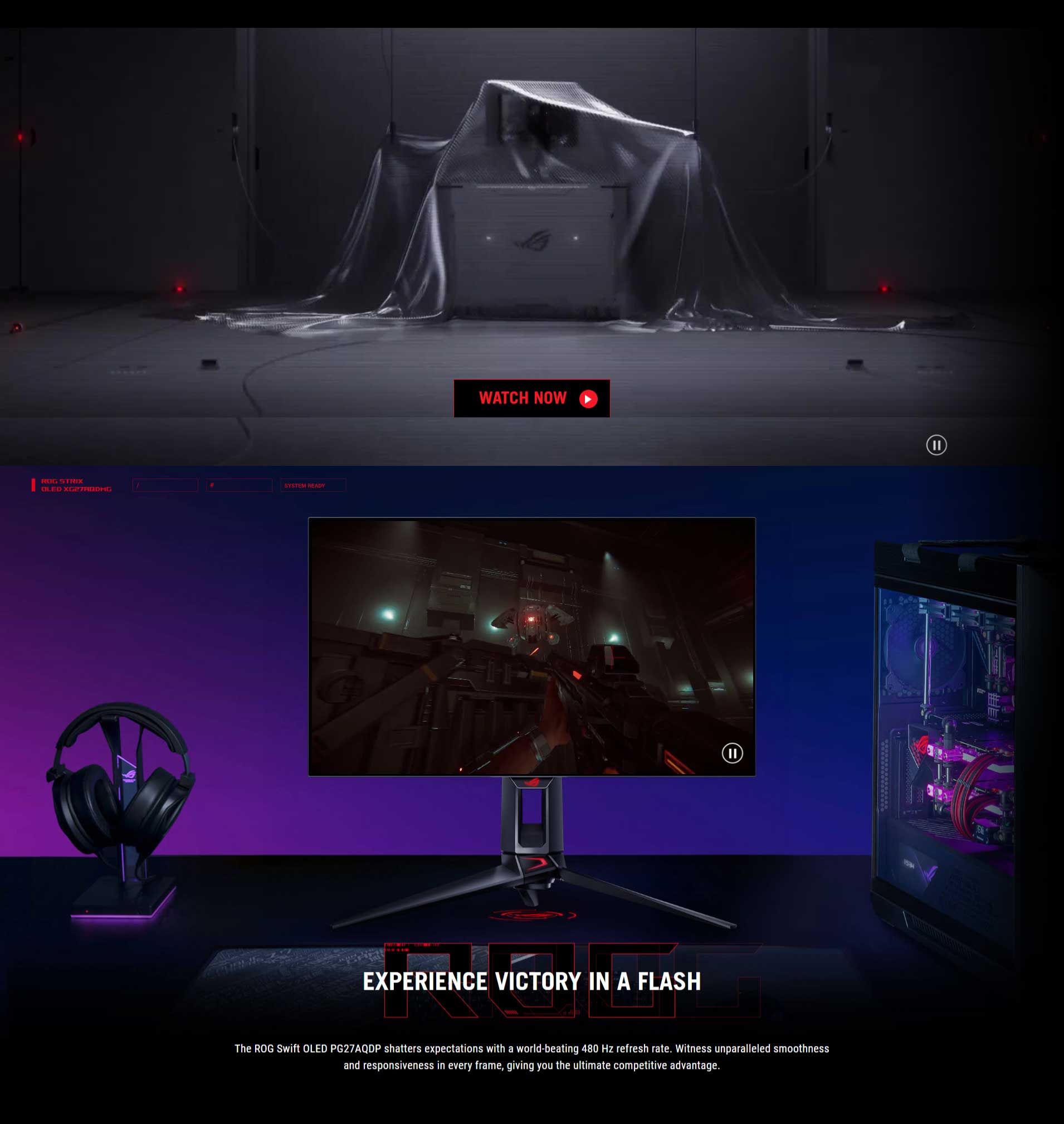 Asus ROG Swift OLED PG27AQDP 26.5 Inch 480Hz 0.03ms 2560×1440 