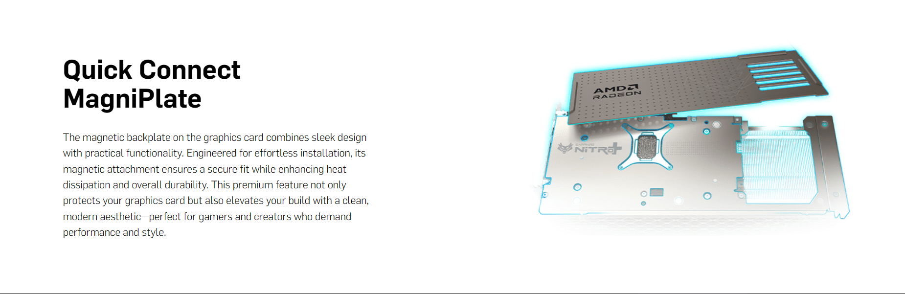Sapphire Nitro + Radeon RX 9070 XT 16GB 256 bit GDDR6 Graphics Card