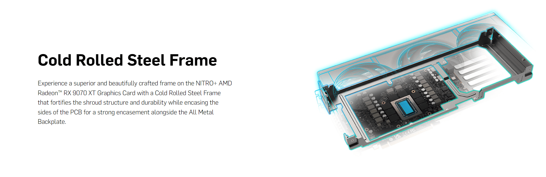 Sapphire Nitro + Radeon RX 9070 XT 16GB 256 bit GDDR6 Graphics Card