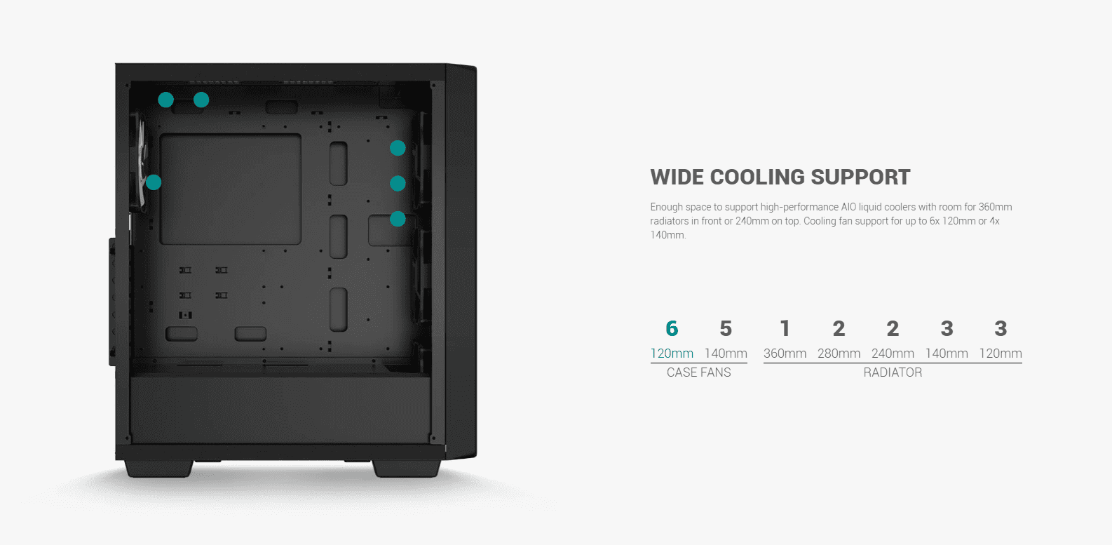 Deepcool CC560 Mid Tower Case