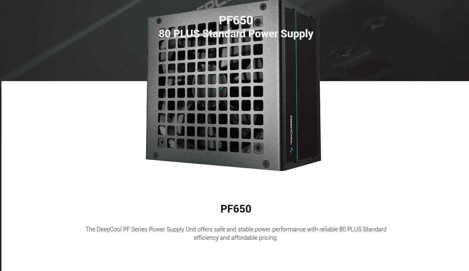 Deepcool PF650 650W 80 Plus White Power Supply