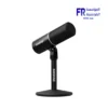 Shure MV6 black USB-C dynamic cardioid gaming microphone with desktop stand, view 1