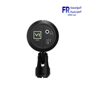 Shure MV6 black USB-C dynamic cardioid gaming microphone with desktop stand, view 4