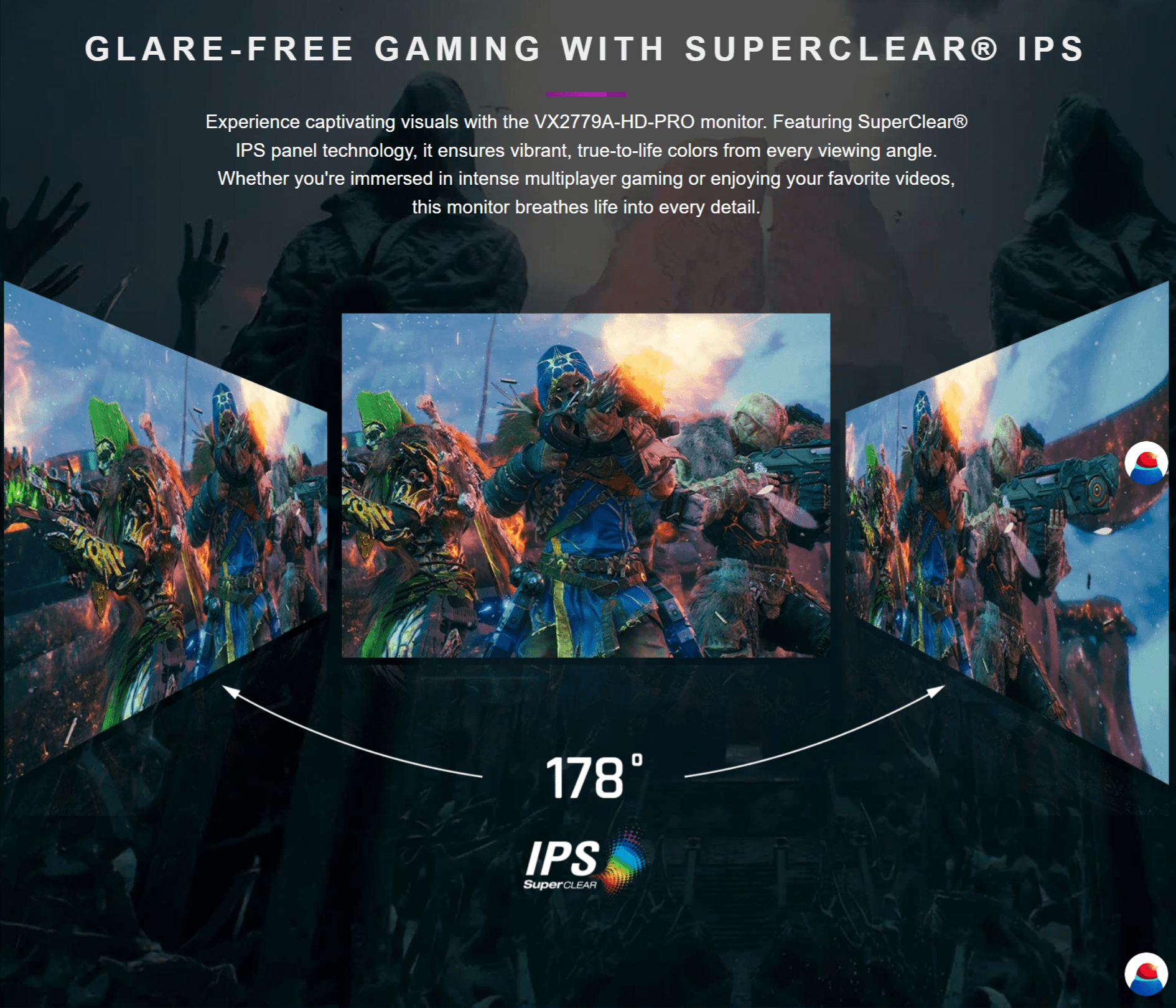 ViewSonic VX2779A HD PRO 27 Inch 240Hz 1Ms FHD IPS Gaming Monitor