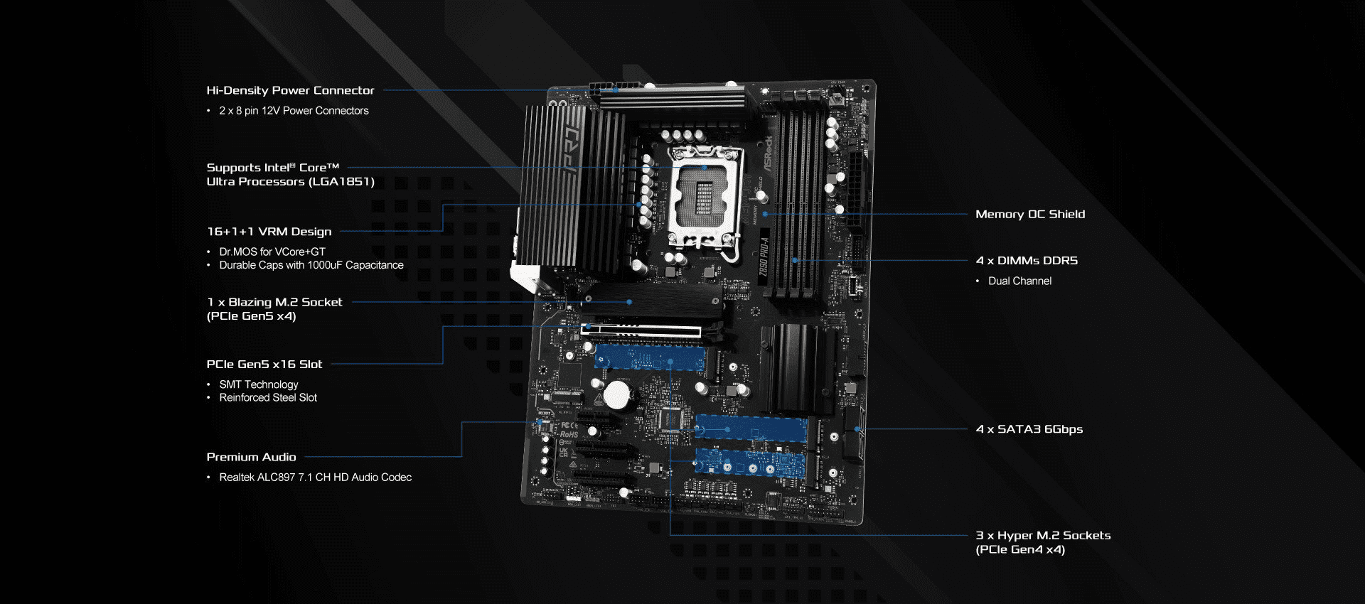 Asrock Z890 Pro A Motherboard