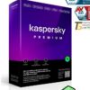 Kaspersky Premium Total Security software box for 3 devices and a 1-year subscription