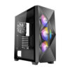 Antec DF800 FLUX ARGB mid-tower case with geometric front mesh and tempered-glass side panel