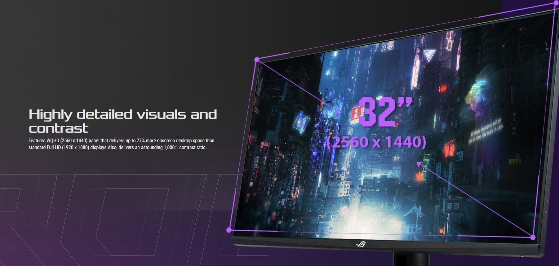 Asus ROG Strix XG32AQ 175Hz 1ms 2560x1440 Fast IPS Gaming Monitor