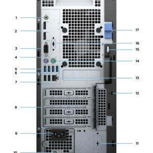 Official Dell OptiPlex 7090 Mini Tower rear ports and chassis