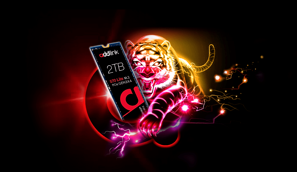 Addlink S70 Lite 256Gb M2 2280 Nvme Internal Solid State Drive SSD