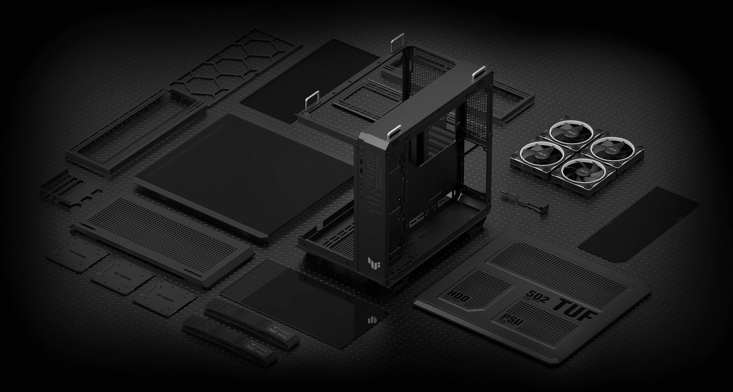 Asus TUF Gaming GT502 Horizon TG ARGB White Mid Tower Case