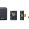 Official Hollyland LARK M2 black Mini Combo image; receiver and accessory configuration must match the selected kit