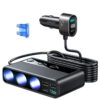 Joyroom JR-CL06 multi-port car cigarette lighter adapter with USB and Type-C ports