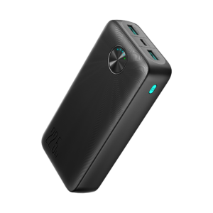 Joyroom JR-PBF16 20000mAh power bank showing USB-A and USB-C ports