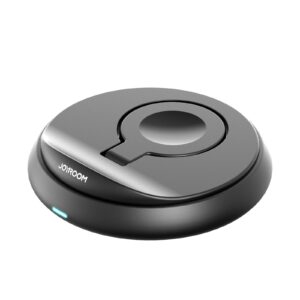 Top view of the Joyroom JR-W12 black foldable wireless watch charger