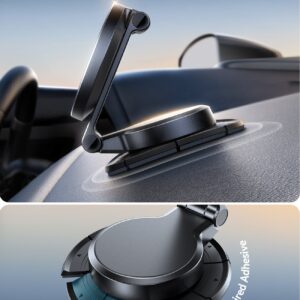 Joyroom JR-ZS408 foldable magnetic wireless car charger with adhesive mounting base
