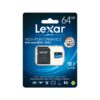 Lexar High Performance 633x 64GB microSDXC UHS-I card and SD adapter